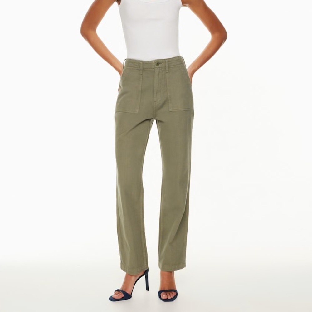 Aritzia Denim Forum The '90s Utility Hi-Rise Loose Jean in Bitter Sage